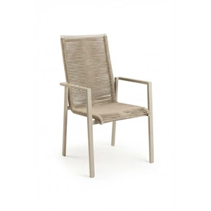 Foxx Alu Rope Stackable Chair Champagne