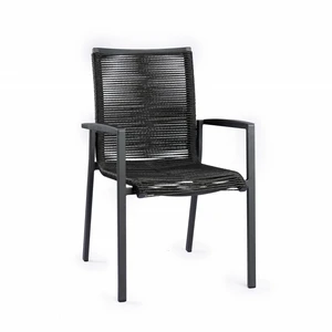 Foxx Alu Weaving Chair Charcoal - afbeelding 1