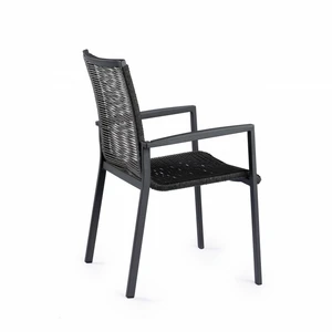 Foxx Alu Weaving Chair Charcoal - afbeelding 2