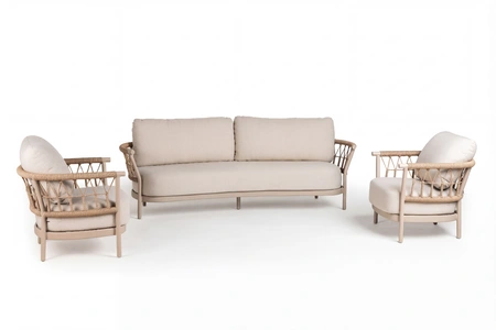 Fresca lounge set - Chocolate 5p - afbeelding 2