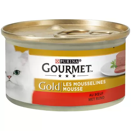 Gold blik mousse rund 85g