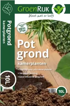 Groenrijk Potgrond Kamerplanten RHP 10 ltr