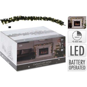 GUIRLANDE 30LED 270CM TIMER BO