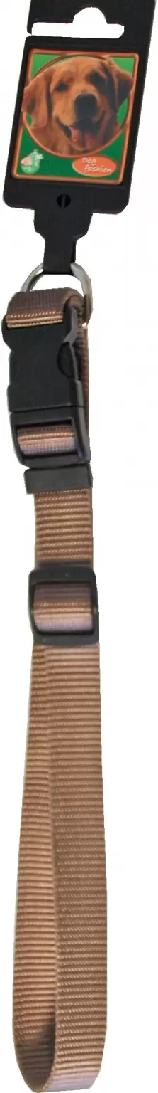 Halsband verstelb. 20mm/45-60cm brn - afbeelding 1