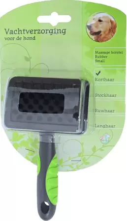 Hondenborstel rubber massage s