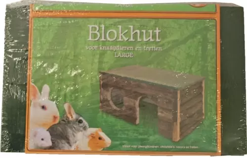 Houten blokhut l - afbeelding 1