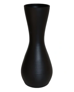 HS POTTERIE Fles petra d17h45cm zwart