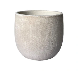 HS POTTERIE Pot avion d29h26cm creme