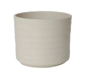 HS POTTERIE Pot berlin d10.5h8.5cm creme