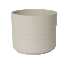HS POTTERIE Pot berlin d13h12.5cm creme