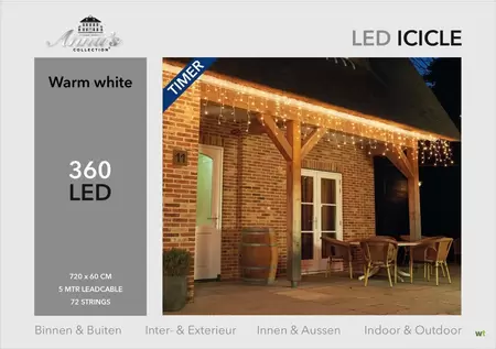 IJspegelverl 360l/l60b720cm led warmwit - afbeelding 1