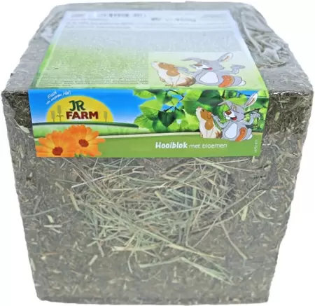 JR Farm Hooiblok met bloemen 450gr - afbeelding 1