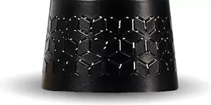 Kapje d9h4.8cm geometric zwart - afbeelding 2