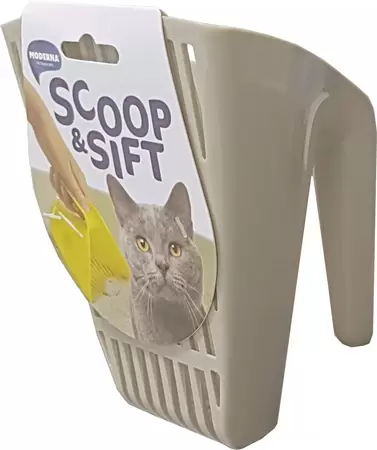 Kattenbakschep scoop&sift w.grijs - afbeelding 1