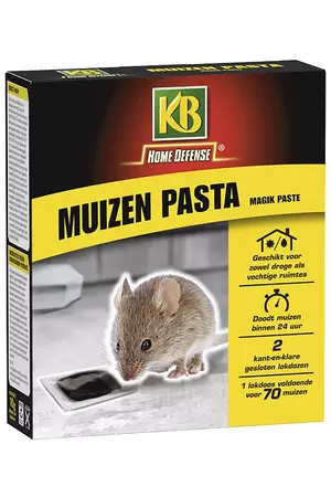 KB Muizen pasta alfachloralose 2st - afbeelding 1
