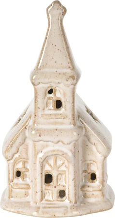 KERKJE 11CM LED 4ASS WIT - afbeelding 2