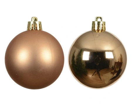 Kerstbal plc d10cm brandy 4st - afbeelding 2