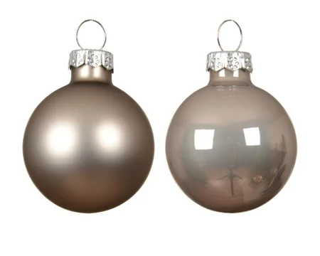 Kerstbalmix glas d3.5cm 16st smokey prl - afbeelding 2