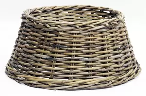 VAN DER LEEDEN Kerstboomhuls rotan d60h26cm grijs