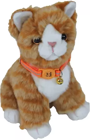 Kitten halsb.poly.neon refl oranje - afbeelding 2