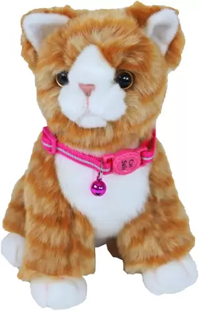 Kitten halsb.poly.neon refl roze - afbeelding 2