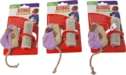 KONG Catnip corduroy muis - afbeelding 1