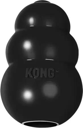 Kong Origineel rubber kong large zwart - afbeelding 2