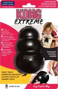 Kong Origineel rubber kong large zwart - afbeelding 1