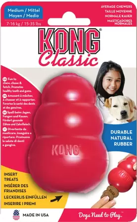 Kong Origineel rubber kong medium rood - afbeelding 1
