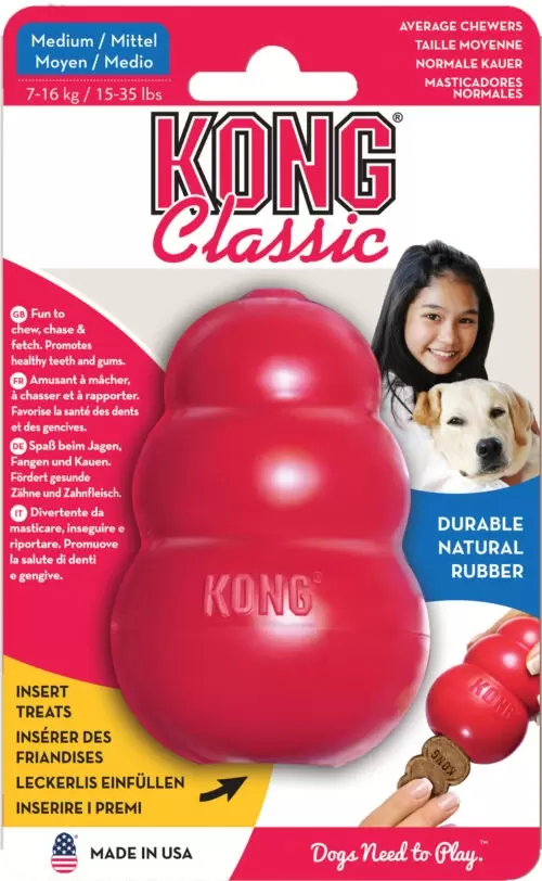 Kong Origineel rubber kong medium rood GroenRijk Beneden Leeuwen