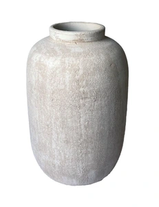 Kruik avion d20h30cm creme