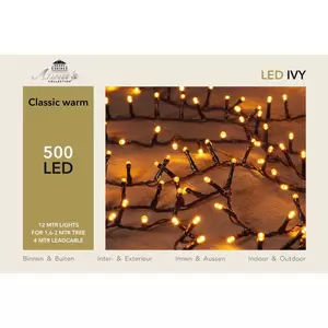ANNA'S COLLECTION Led classic ivy 500l/l12m zwart - afbeelding 2