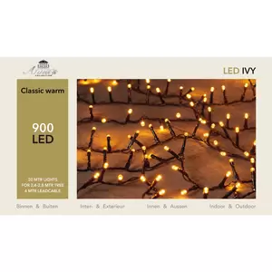 ANNA'S COLLECTION Led classic ivy 900l/l20m zwart - afbeelding 2