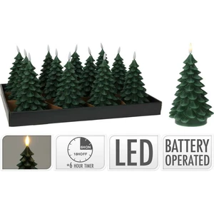 LEDKAARS KERSTBOOM 17CM D GROE