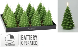 LEDKAARS KERSTBOOM 17CM GROEN
