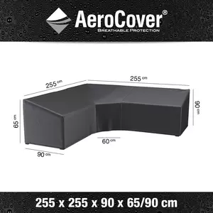 Lounge cover L/Trapeze 255x255x90xH65/90 HB - afbeelding 2