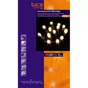 LUCA LIGHTNING Connect 24v icicle  l300h40 49l warmwit - afbeelding 1