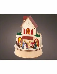LUMINEO CHRISTMAS VILLAGES Led scenery d15h20.3cm kleuren/wwit - afbeelding 2