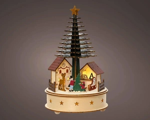 LUMINEO CHRISTMAS VILLAGES Led scenery d15h25cm kleuren/wwit - afbeelding 2