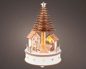 LUMINEO CHRISTMAS VILLAGES Led scenery d15h25cm ntrl/warm wit