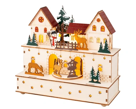 LUMINEO CHRISTMAS VILLAGES Led scenery l10b24h21.5cm kleur/wwt