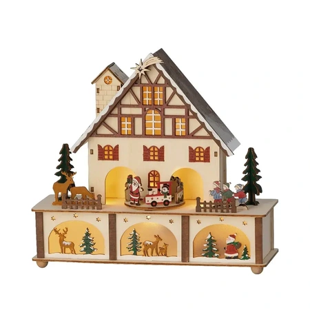 LUMINEO CHRISTMAS VILLAGES Led scenery l10b27h24.3cm kleur/wwt - afbeelding 2