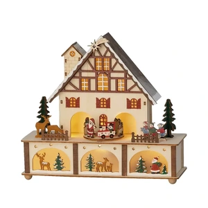 LUMINEO CHRISTMAS VILLAGES Led scenery l10b27h24.3cm kleur/wwt - afbeelding 2