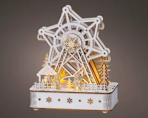 LUMINEO CHRISTMAS VILLAGES Led scenery l11b20h25cm8l ntrl/wwit - afbeelding 2