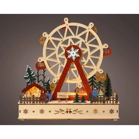 LUMINEO CHRISTMAS VILLAGES Led scenery l12b28h28.3cm kleur/wwt - afbeelding 2