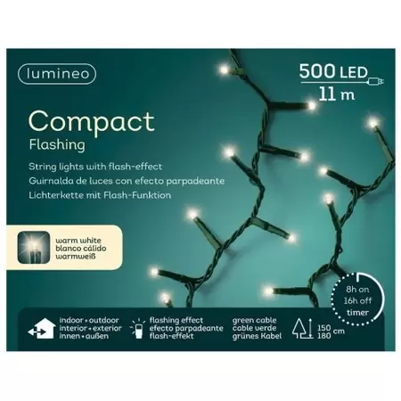 LUMINEO Compact flash led 1100cm-500l warmwit - afbeelding 1