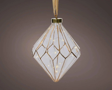 LUMINEO OBJECTS Micro led diamant d16h20cm hldr/wwt - afbeelding 2