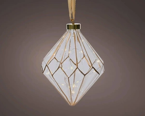 LUMINEO OBJECTS Micro led diamant d16h20cm hldr/wwt - afbeelding 2