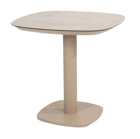 Manolo dining table ceramic print latte 75 X 75 X 75 cm