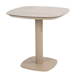 Manolo dining table ceramic print latte 75 X 75 X 75 cm